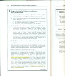 DSM-IV Substance-Induced Psychotic Disorder - Diagnostic Criteria